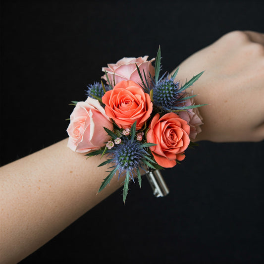 Peach Sapphire Corsage