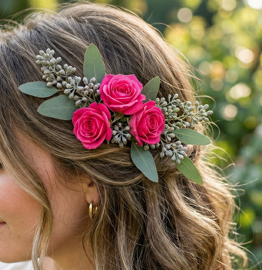 Bold & Bright Hair Flowers